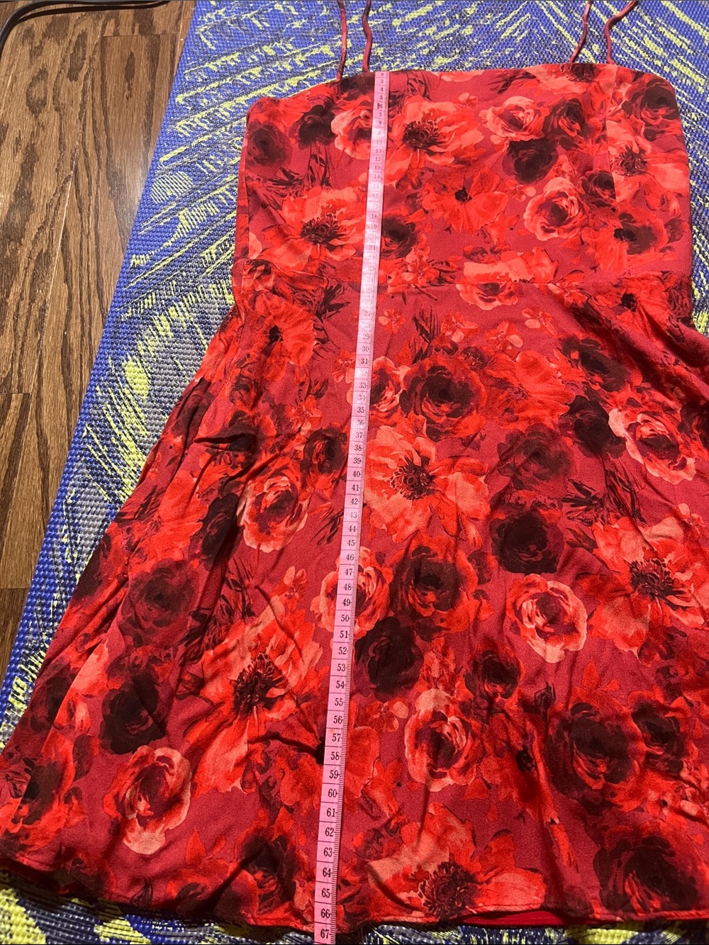 Alice + Olivia Red Floral Mini Dress - Picture 14 of 15